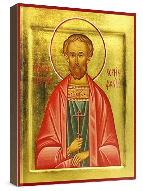 Виктор Коринфский (рукописная икона)