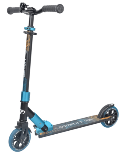 Детский самокат Tech Team ​145 Comfort Lux 2021 (5+) сине-черный