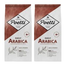 Кофе молотый Poetti Daily Arabica 250 г, 4 шт