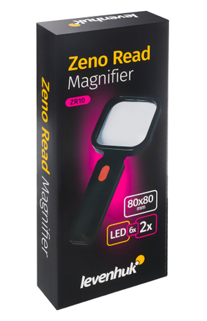 Лупа для чтения Levenhuk Zeno Read ZR10, черная