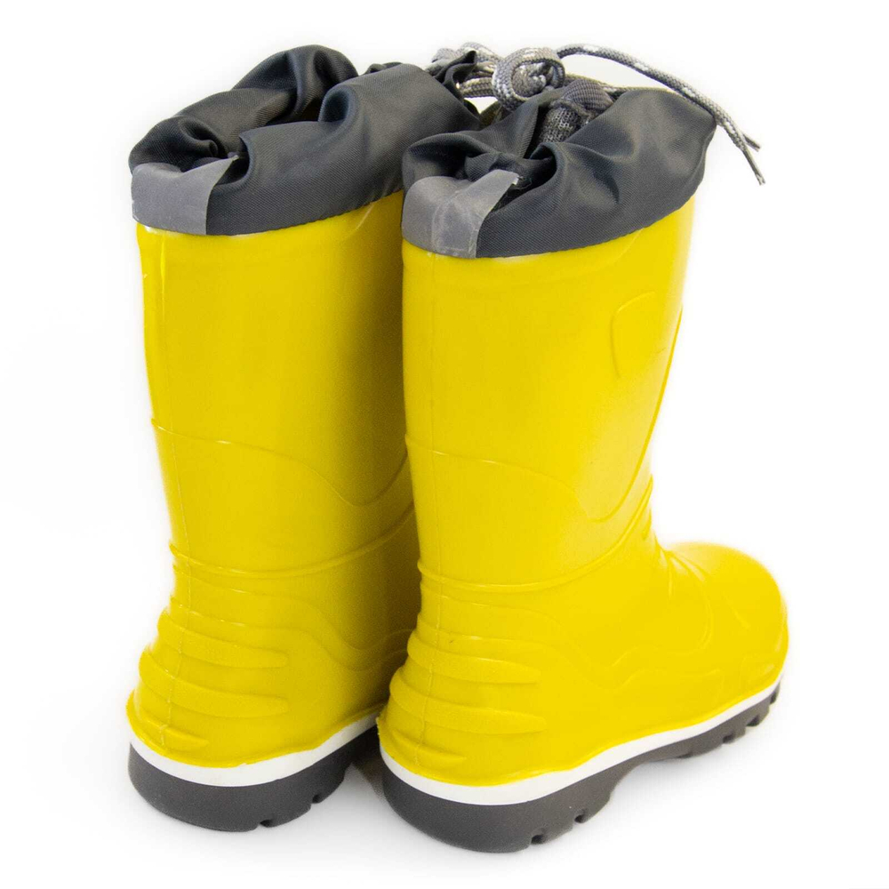 Сапоги ПВХ дошкольные Nordman Step, утепленные, с манжетой (Желтый)