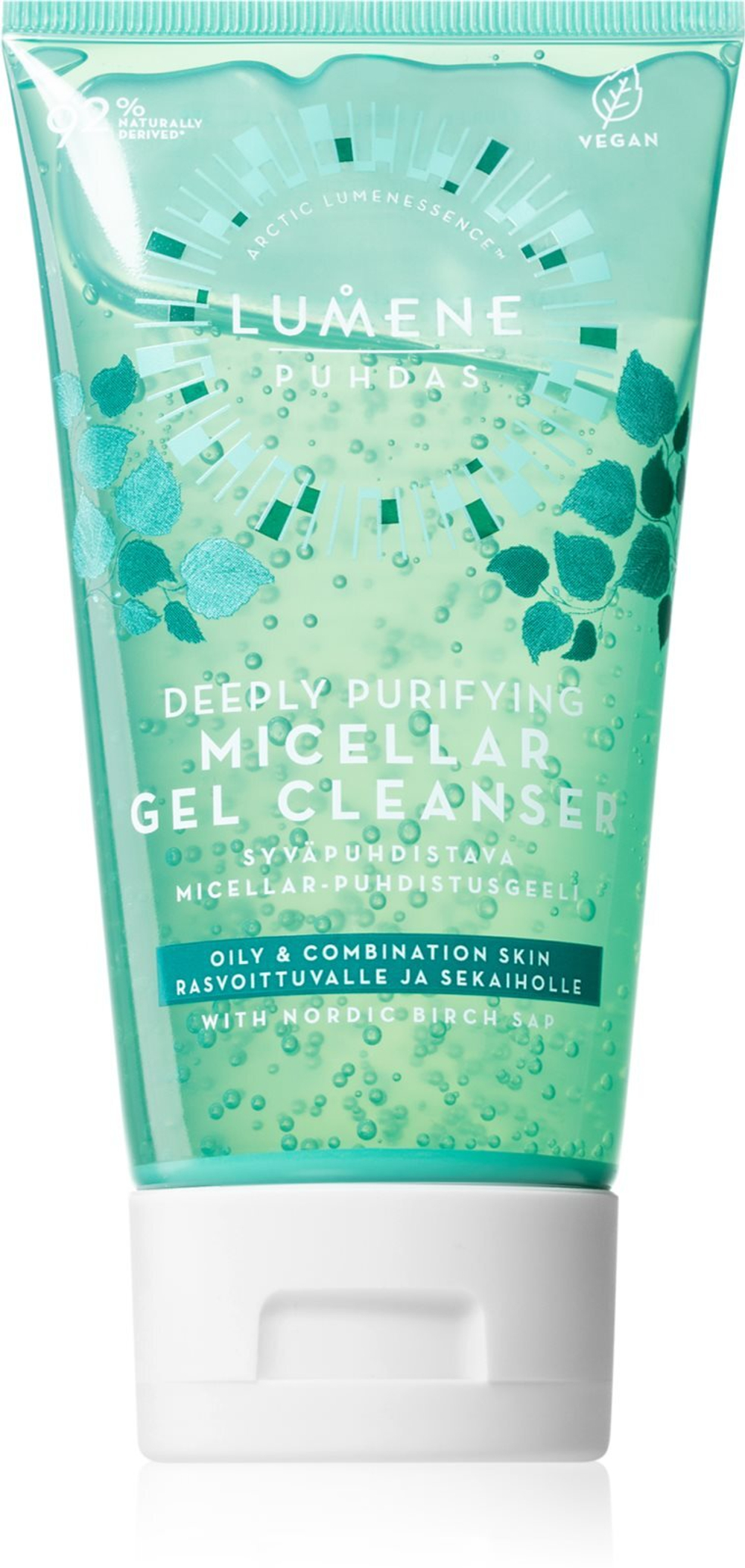 Lumene PUHDAS Deeply Purifying - очищающий мицеллярный гель для жирной и комбинированной кожи /   150  ml  / GTIN 6412600843613