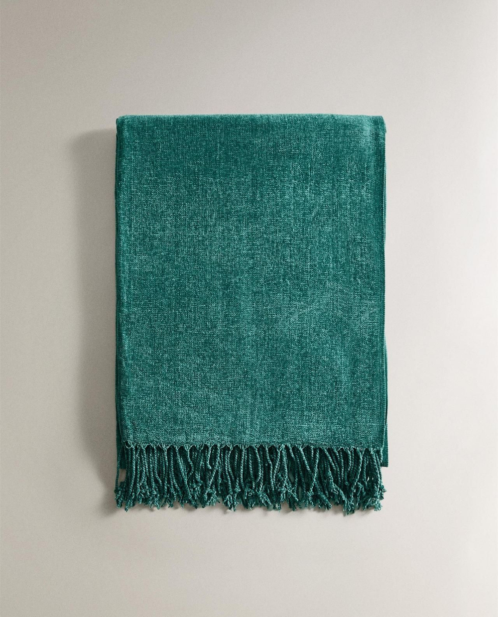 Zara Home - Синель одеяло, бирюзовый, 140x190 см