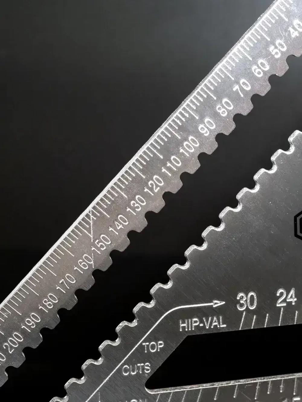 Угольник Свенсона 430мм х 305мм; линейка