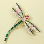 Брошь «KLEVER SHOP», Стрекоза, цвет как на фото, 5.5*6см (символ Перерождения)