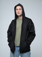 худи на молнии зипка город горький черный черная