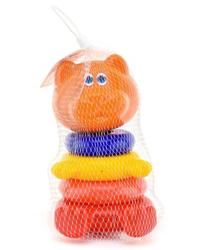 Пирамидка "Котофей" 4 кольца (Пластмастер)