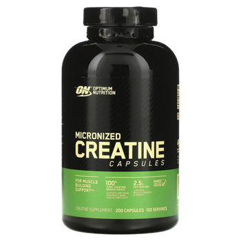 Optimum Nutrition Micronized Creatine 200 capsules, Креатин Моногидрат