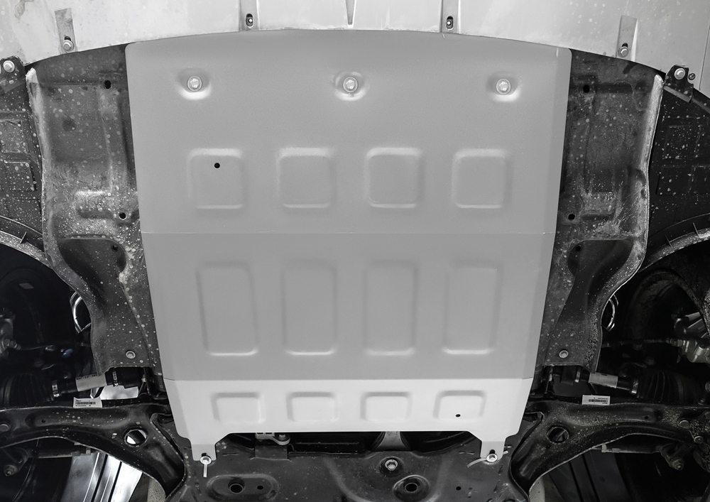 Защита картера и КПП Rival для Exeed VX (V - 2.0) 2021-н.в., алюминий 3 мм, с крепежом, штампованная, 333.0928.1