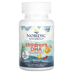 Nordic Naturals, Children's DHA, ДГК для детей от 3 до 6 лет, со вкусом клубники, 90 жевательных мини-капсул