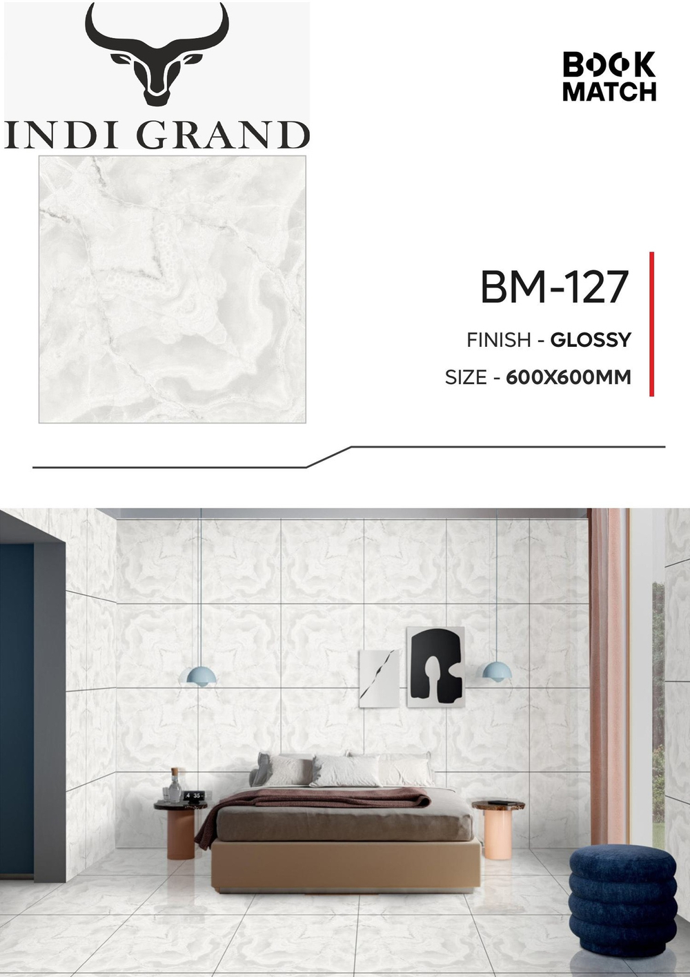 Керамогранит Book Match BM-127 60х60