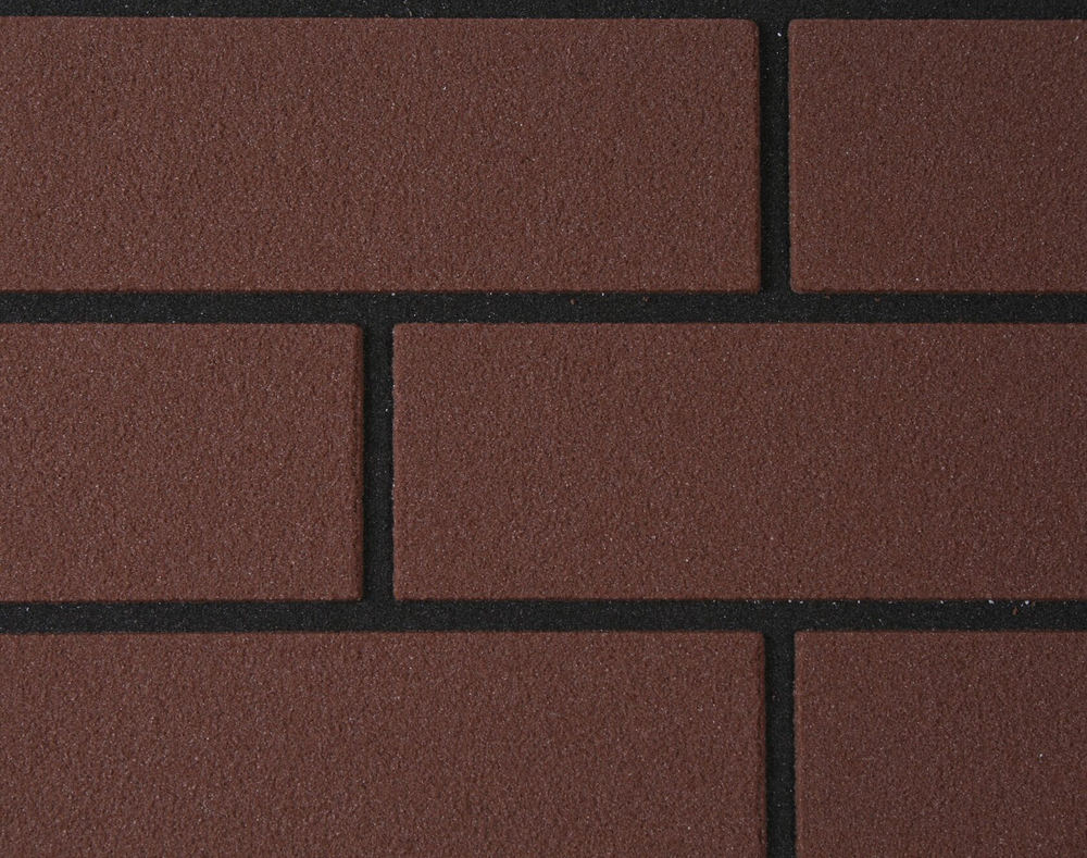 Термопанель фасадная под кирпич Темно-коричневый