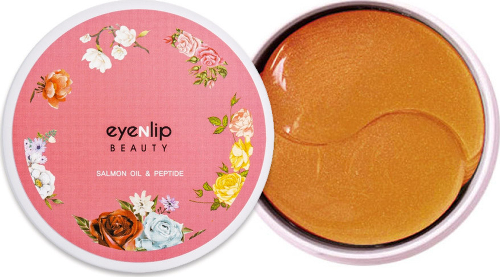 Гидрогелевые патчи век с пептидами и лососевым маслом Eyenlip Salmon Oil Nutrition Patch, 60 шт.