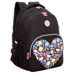 Рюкзак Grizzly, 27*40*20см, 2 отделения, 4 кармана, анатомическая спинка, черный