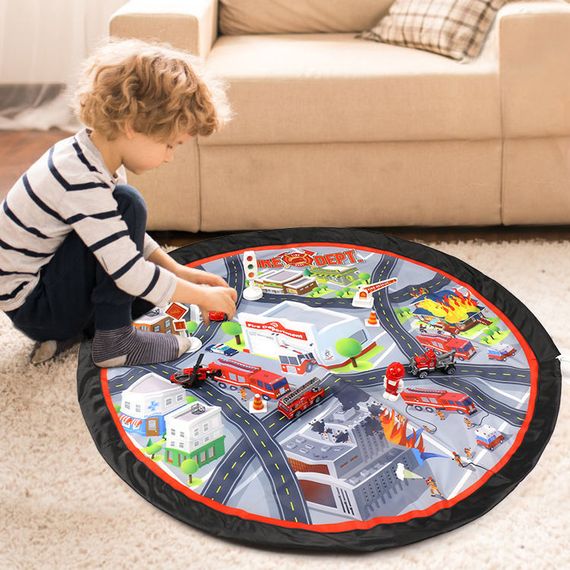 Fire Vehicle Playset Storege Carpet PT70015
