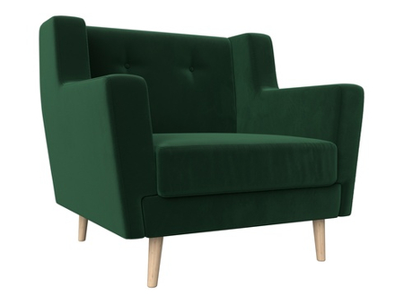 Кресло Брайтон, SEVEN 626 зеленый, Велюр, 108867