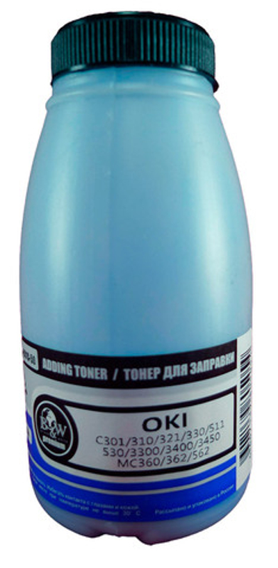 Тонер OKI C310/C531/C5850/MC351/MC561 Cyan (Tomoegawa) фас.Россия 50гр.