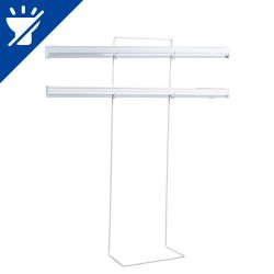 UFP-G11A H65-50 WHITE Подставка металлическая для светильника ULI-P. 2 уровня. высота 650 мм. Белая. TM Uniel