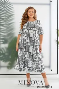 Платье 21-13-молочный Minova