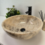 Раковина из оникса Bowl Grey TinLip BO-62910 45*45*17 42