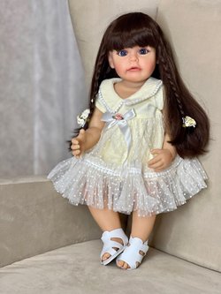 Кукла Реборн виниловая 55см в пакете (FA-038)