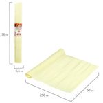 Бумага гофрированная (креповая) ДЛЯ ФЛОРИСТИКИ 110 г/м2, лимонная, 50х250 см, ОСТРОВ СОКРОВИЩ, 112541