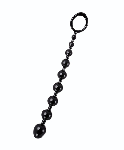 Черная анальная цепочка A-toys - 28,3 см. (Цвет: черный)