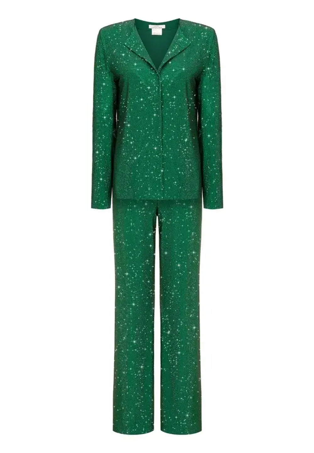 Костюм брючный кристальный изумруд