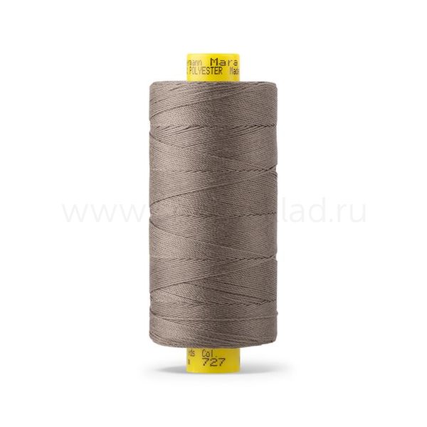 Нитка Gutermann Mara 30 (300 метров), 1 кат., для отстрочки | 727 дымч. серо-зеленый