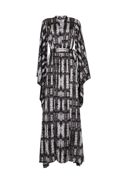 Платье в пол с оригинальными рукавами 33-15SS