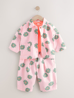 Комплект из трех предметов для девочки Next AC9-251, Розовый, Хаки