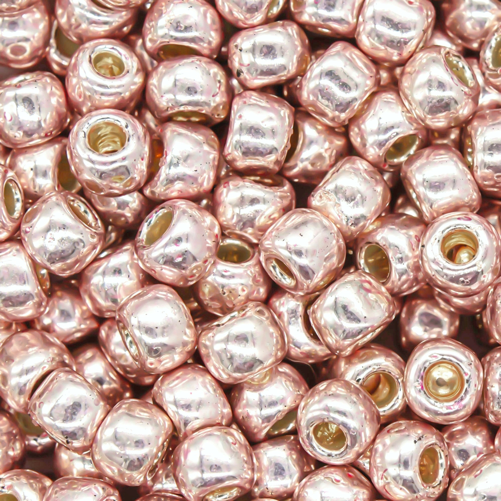 Японский бисер TOHO Round 6/0 (№PF552), непрозрачный глянцевый с металлическим блеском