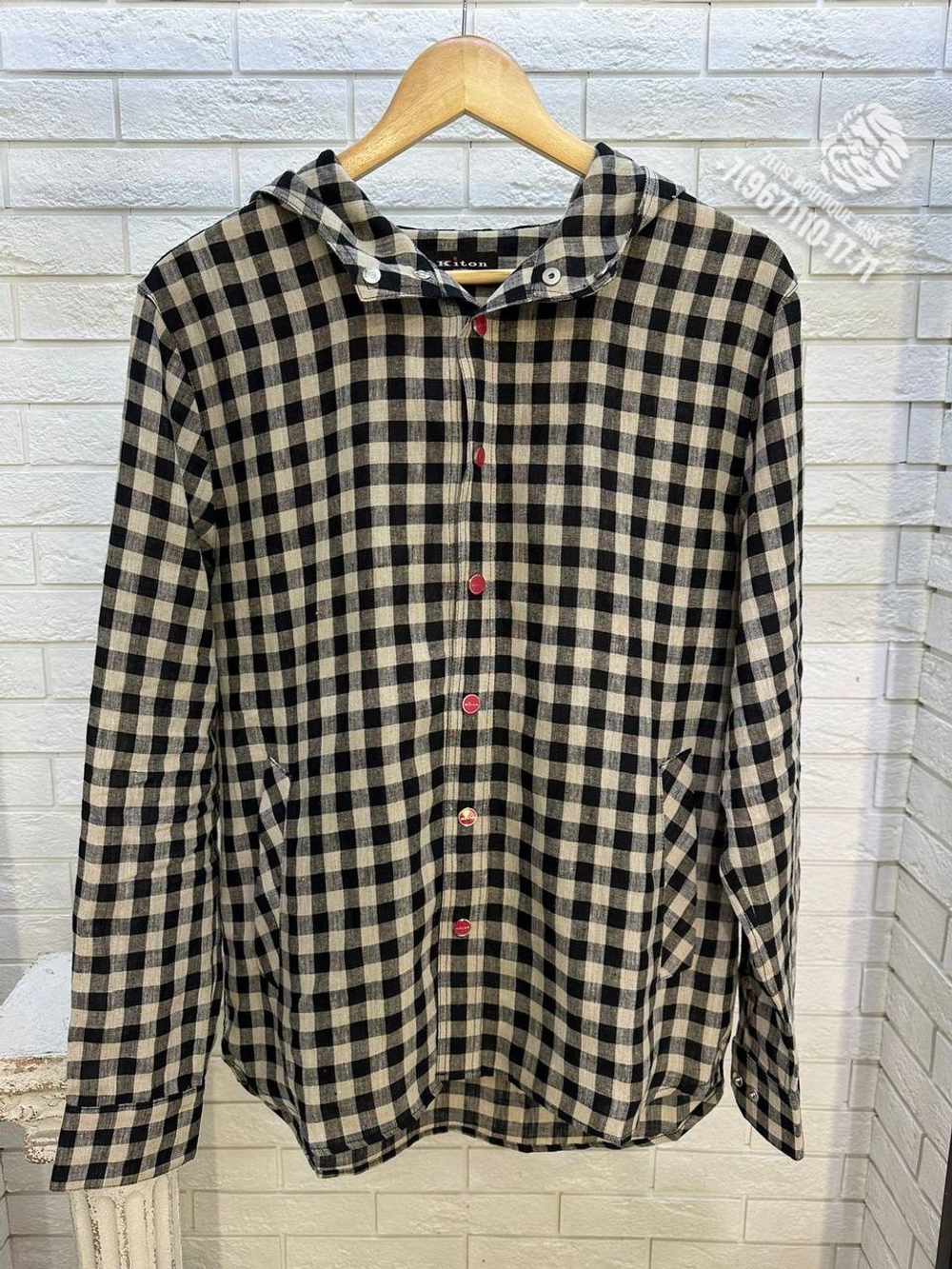Рубашка с капюшоном Kiton