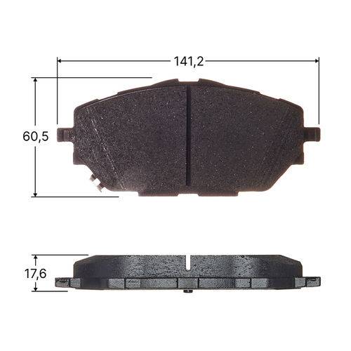 Колодки тормозные дисковые Avantech передние (противоскрипная пластина в компл.) AV172