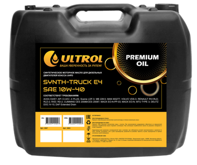 Cинтетическое моторное масло ULTROL SYNTH-TRUCK E4 10W-40