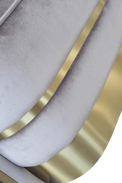 Диван двухместный Garda Decor серо-коричневый 87YY-1890-2 BRN