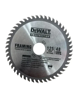 Диск по дереву 125x22.23; 48 зуб./Dewalt ,Диск пильный 125мм