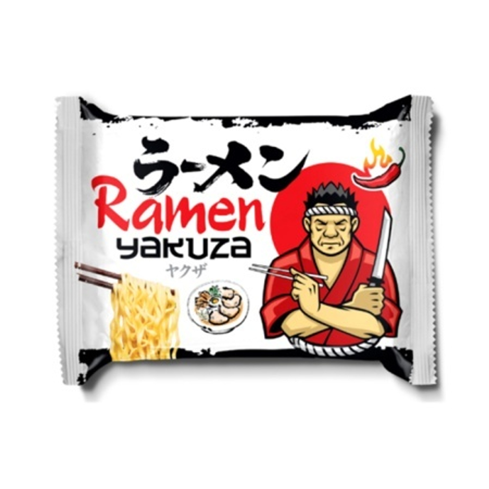 Лапша " Ramen Yakuza" острая копч.гов. 110гр (пакет)