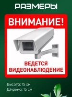 Табличка Ведется видеонаблюдение набор 2 шт.