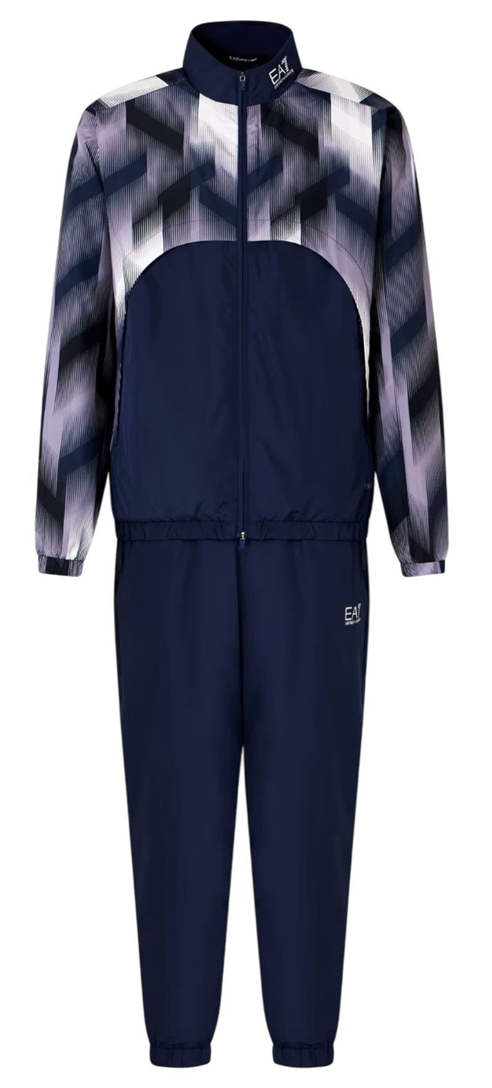Мужской теннисный костюм EA7 Man Woven - небесный