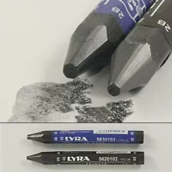 Мелок графитовый шестигранный Lyra Graphite Crayons, водорастворимый, 12 мм 9В