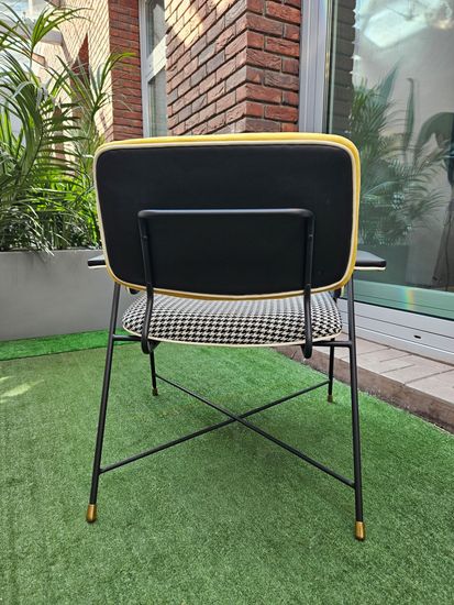 Кресло Bauhaus металл, ткань, велюр