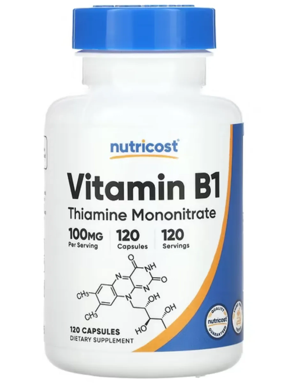 Теамин 100 мг Витамин B1 120 капсул