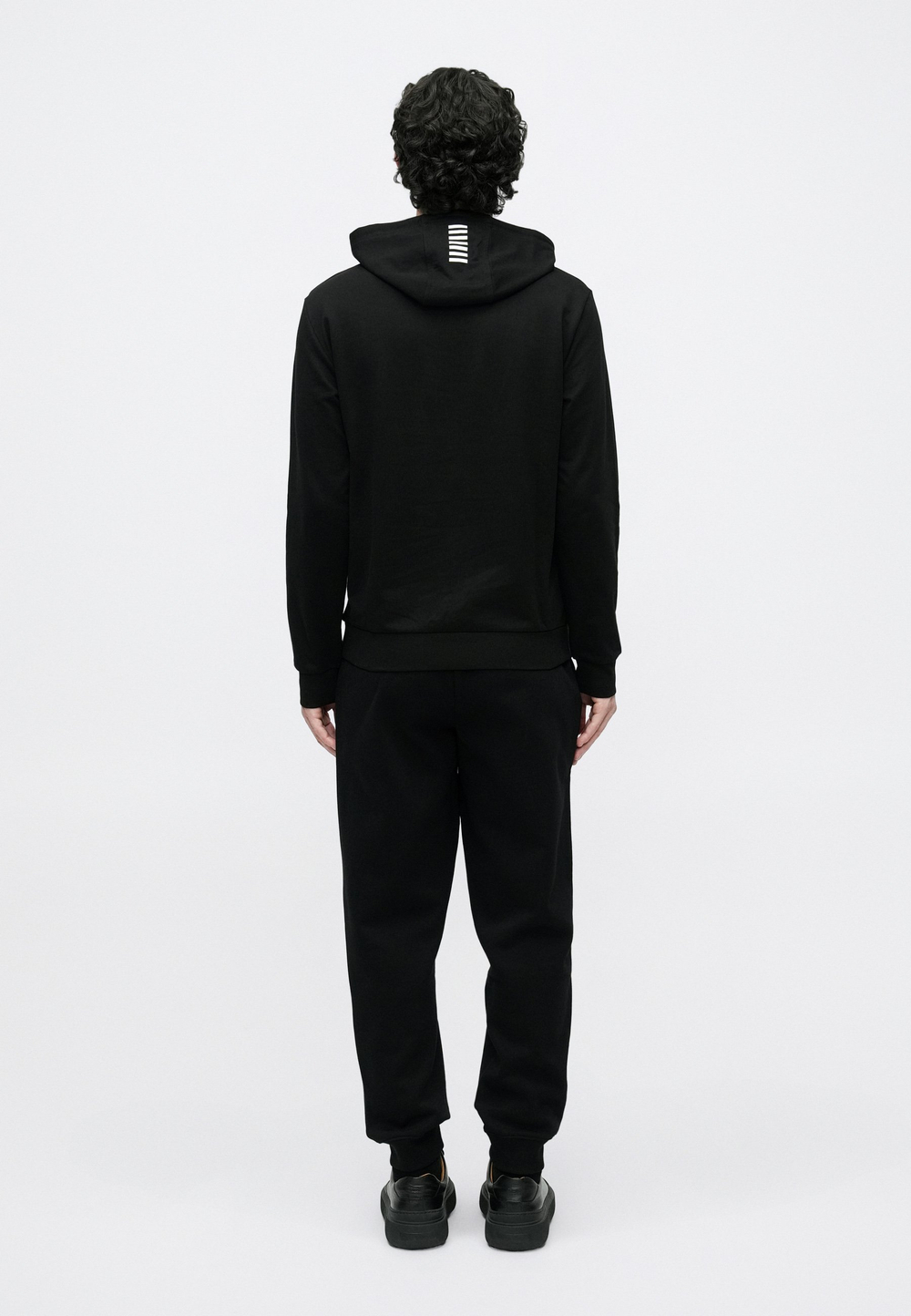 EA7 Emporio Armani Толстовка с капюшоном - Чёрный
