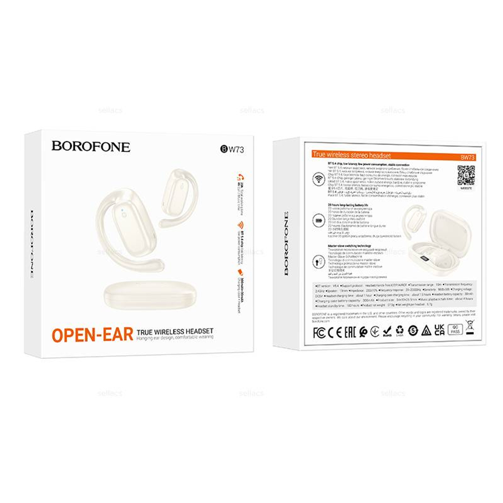 Беспроводные наушники Borofone BW73 (milky white)