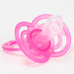 4770925 Соска-пустышка ортодонтическая, силикон, от 6 мес., с колпачком, «Бантик», цвет розовый