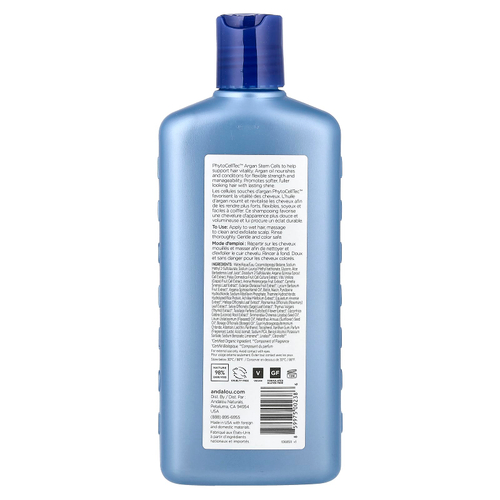 Andalou Naturals, шампунь, антивозрастной, от выпадения волос, стволовые клетки арганы, 340 мл (11,5 жидк. унций)