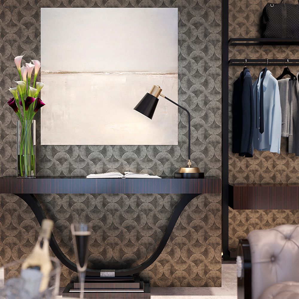 Лампа настольная Pilwy, Ø21х65 см, золотистая/черная