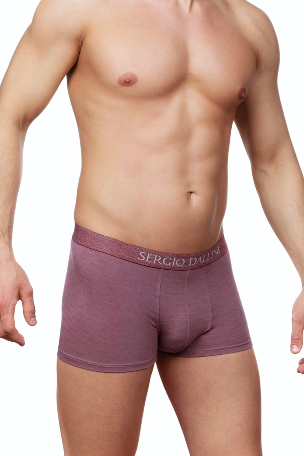 Классические трусы-боксеры из рибана (Размер: XXXL) (Цвет: фиолетовый)