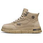 CAHHRRN Work Boots Men"s Mid top Sand/Black/Gray